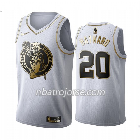 Män Boston Celtics Tröja Gordon Hayward 20 2019-20 Nike Vit Golden Edition Swingman